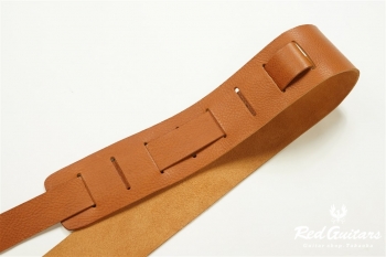Plain Leather - Camel & Rhombus Studs